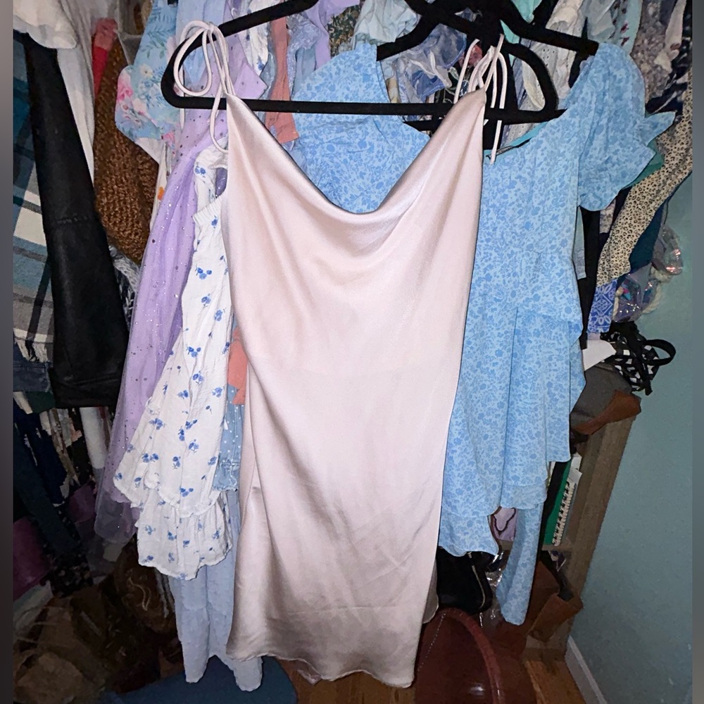 Boutique satin slip dress